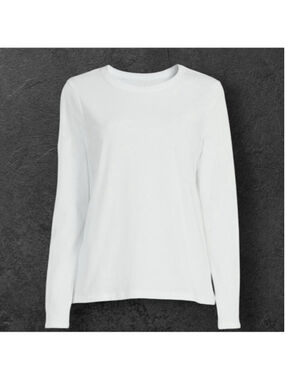 NWT Time and Tru White Long Sleeve T-Shirt XL